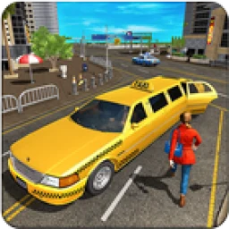 Limo Taxi Driver Simulator : City Car Driving Game