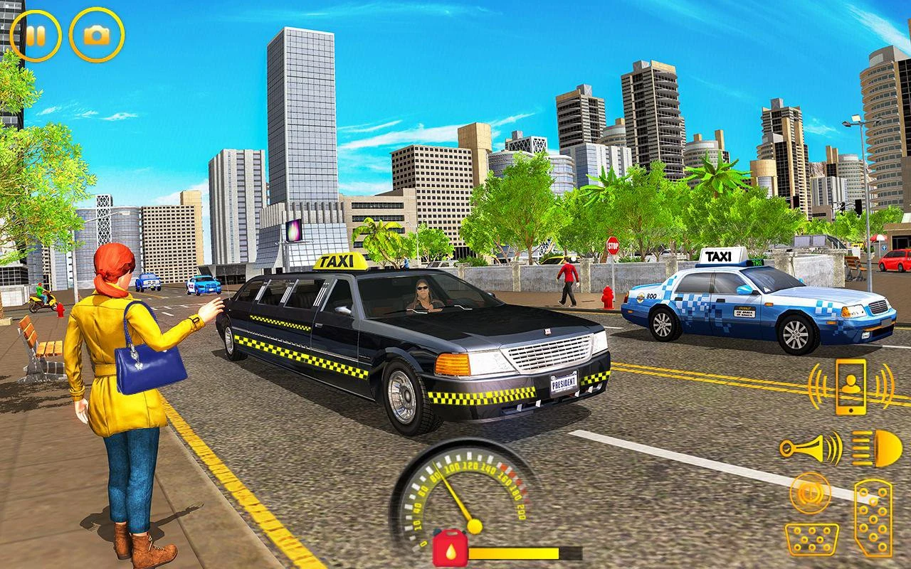 Limo Taxi Driver Simulator : City Car Driving Game screenshot