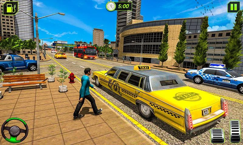 Limo Taxi Driver Simulator : City Car Driving Game screenshot