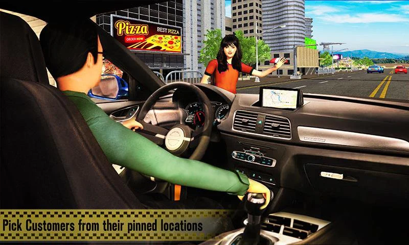Limo Taxi Driver Simulator : City Car Driving Game screenshot